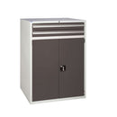 Euroslide EUC12090652 Cabinet with 2 Drawers and 1 Cupboard (1200 x 900 x 650mm)