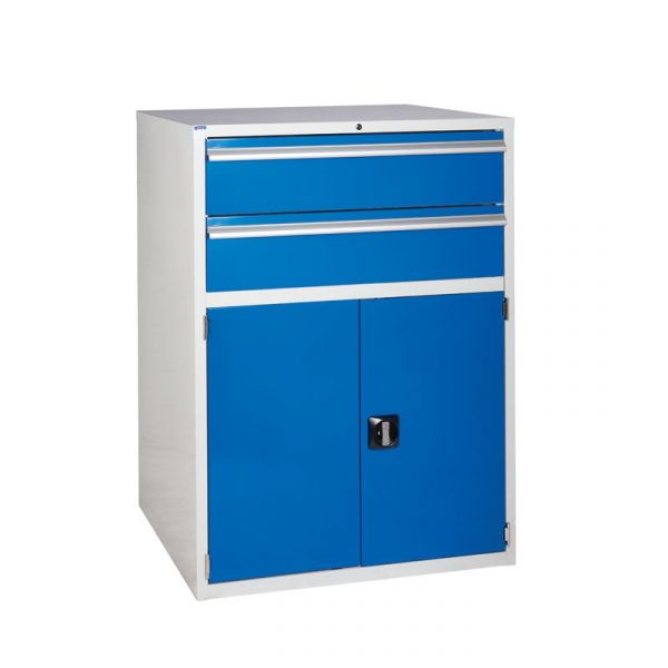 Euroslide EUC12090753 Cabinet with 2 Drawers and 1 Cupboard (1200 x 900 x 750mm)