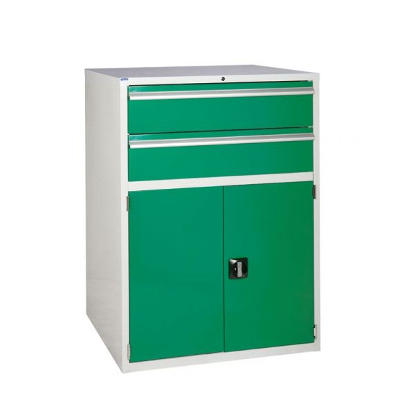 Euroslide EUC12090753 Cabinet with 2 Drawers and 1 Cupboard (1200 x 900 x 750mm)