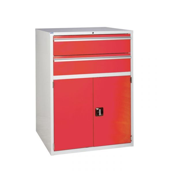 Euroslide EUC12090753 Cabinet with 2 Drawers and 1 Cupboard (1200 x 900 x 750mm)