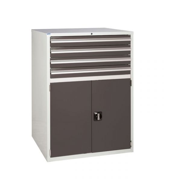Euroslide EUC12090654 Cabinet with 4 Drawers and 1 Cupboard (1200 x 900 x 650mm)