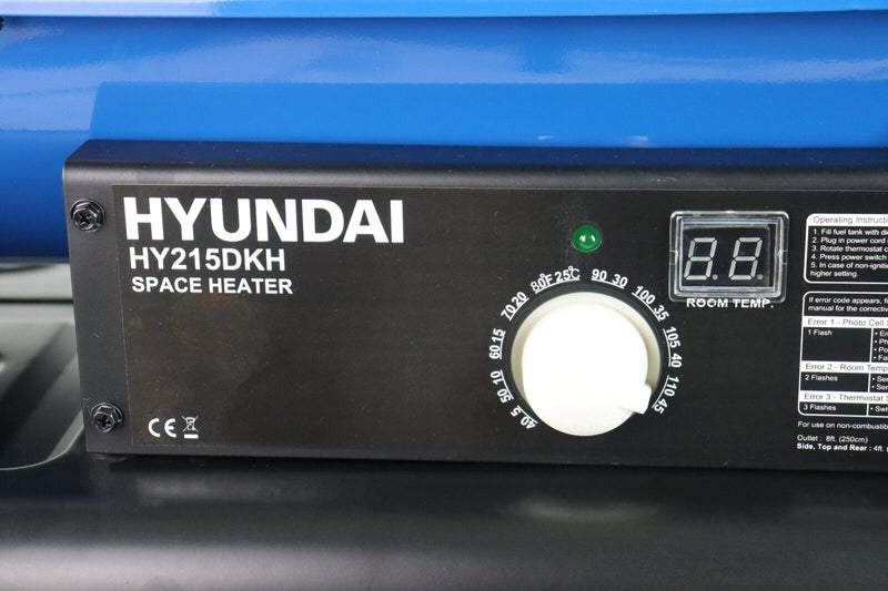 Hyundai HY215DKH 63kW Industrial Diesel/Kerosene Space Heater 215,000 BTU