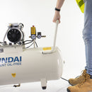 Hyundai HY275100 100 Litre Silent Air Compressor 1500W 2hp 145PSI Electric Oil-free