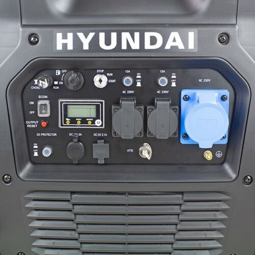 Hyundai HY6500SEi 6600W/6.6kW Remote Electric Start Petrol Portable Inverter Generator