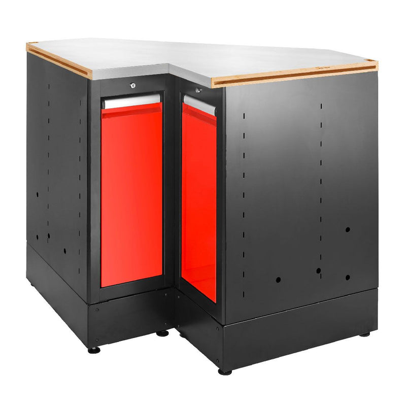 Facom JLS3-MBSCSG JETLINE+ RED Stainless Worktop Corner Unit