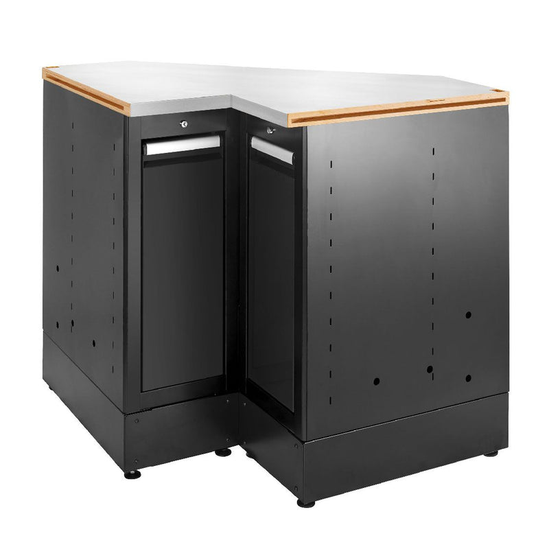 Facom JLS3-MBSCSGBS JETLINE+ BLACK Stainless Worktop Corner Unit