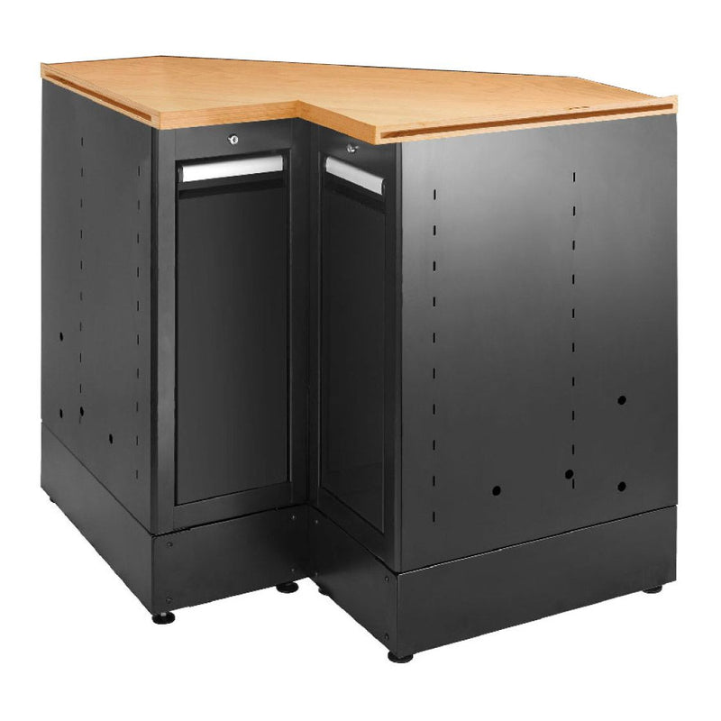 Facom JLS3-MBSCSWBS JETLINE+ BLACK Wooden Worktop Corner Unit