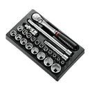 Facom MOD.SL161-36 1/2"Dr 23pce Metric 8-32mm Hexagon (6-Point) Socket Set