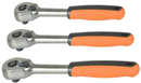 Bahco SBS61(1/4"), SBS750(3/8") & SBS81(1/2") Reversible Quick Release Ratchets SET OF 3