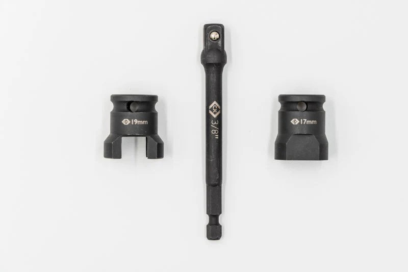 CK T4670M SET Vorteck Channel Unistrut Socket 3/8"Dr Nut Driver & Adaptor 17mm & 19mm
