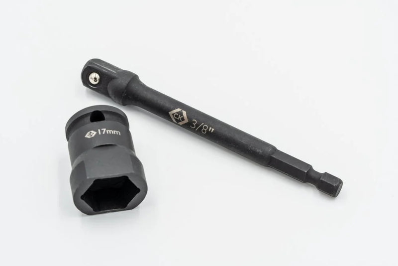 CK T4670M SET Vorteck Channel Unistrut Socket 3/8"Dr Nut Driver & Adaptor 17mm & 19mm