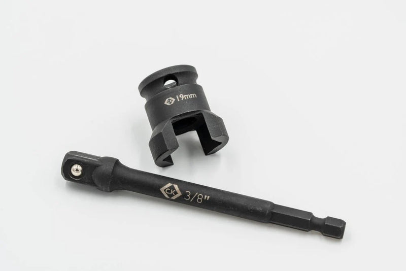 CK T4670M SET Vorteck Channel Unistrut Socket 3/8"Dr Nut Driver & Adaptor 17mm & 19mm