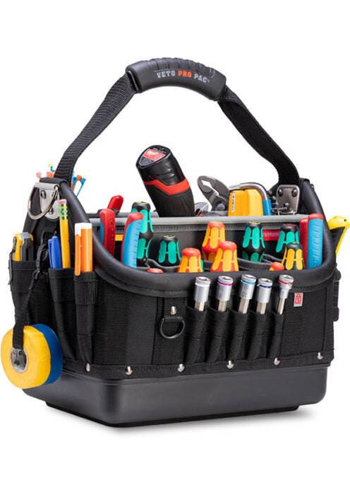 AX3677 Veto Pro Pac TECH OT-LC BLACKOUT Large Open Tote Technician Tool Bag