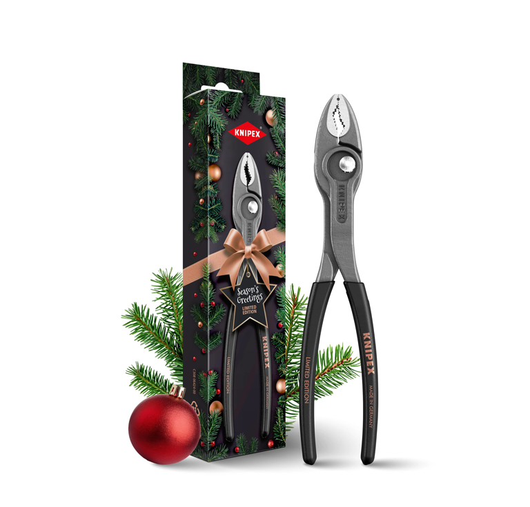 Knipex 82 01 200 S02 200mm TwinGrip Front & Side Gripping Pliers Limited Edition Christmas