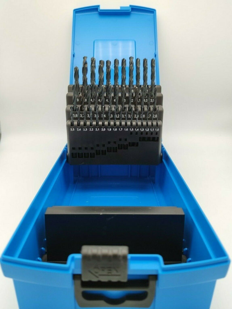Presto HSS Jobber Drill Set 1- 5.9mm X 0.1 increments 09500M50 In Plastic Case