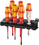 Wera 006480 7pc 160 iS/7 Kraftform Plus Slim Screwdriver Set, PH/PZ/SL