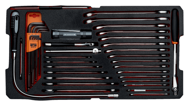 Bahco 4750RCHDW01FF3 194pce General Purpose Engineers ToolKit Metallic Tool Box