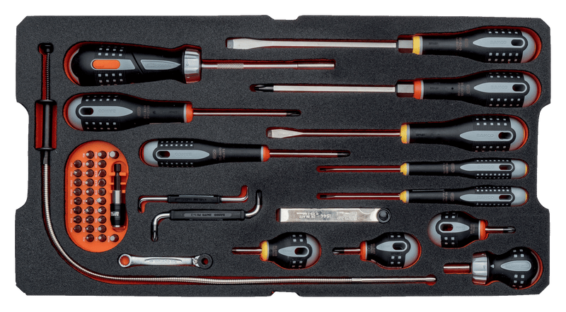 Bahco 4750RCHDW01FF3 194pce General Purpose Engineers ToolKit Metallic Tool Box