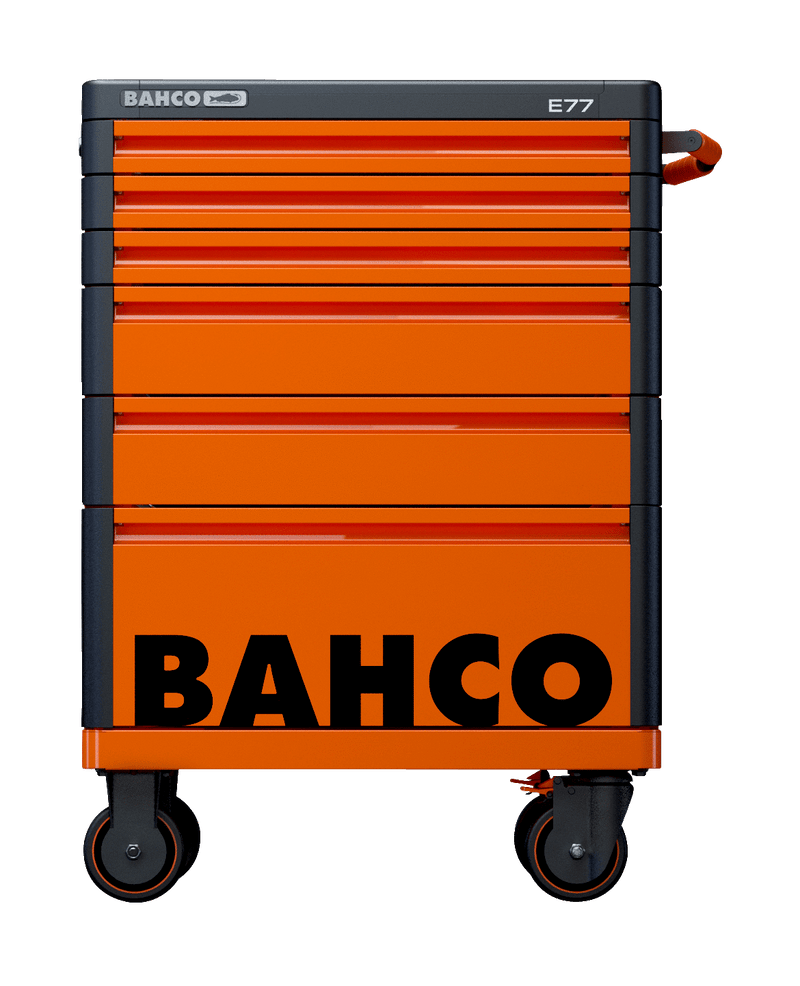 Bahco 1477K6 E77 Premium 6 Drawer Orange Mobile Roller Cabinet