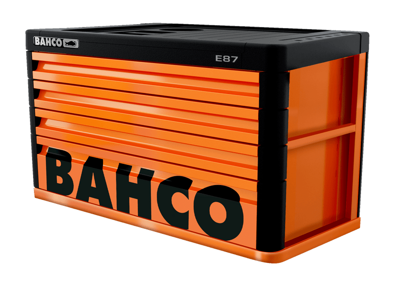 Bahco 1487K4 E87 Premium 4 Drawer Orange Top Chest