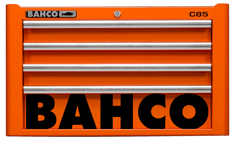Bahco 1485K4 C85 Classic 4 Drawer Orange Top Chest