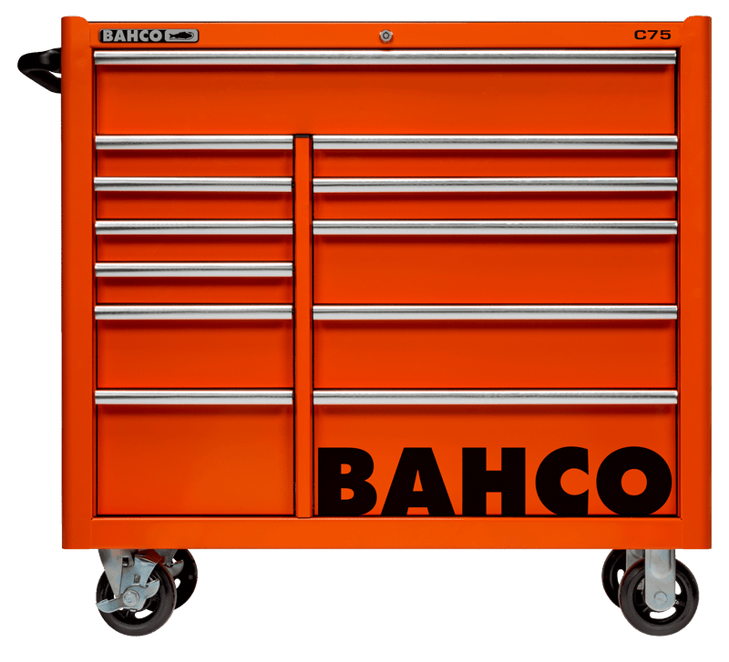 Bahco 1475KXL12 C75 12 Drawer 40" Orange Classic Mobile Roller Cabinet