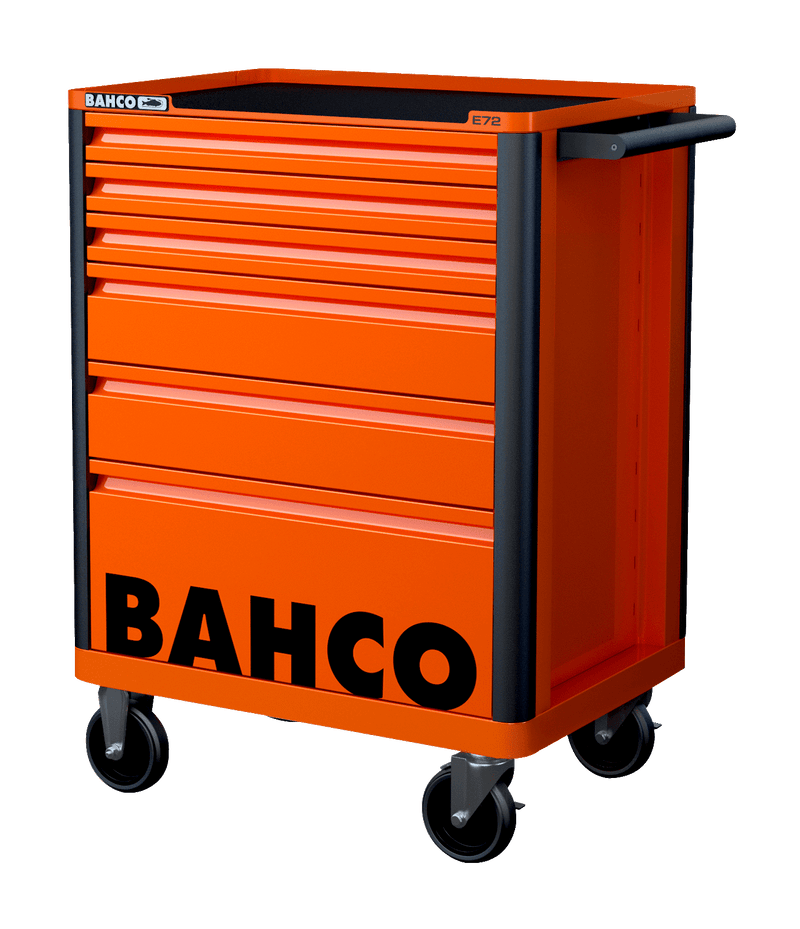 Bahco 1472K6 E72 6 Drawer Orange Mobile Roller Cabinet