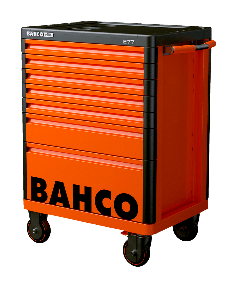 Bahco 1477K7 E77 Premium 7 Drawer Orange Mobile Roller Cabinet