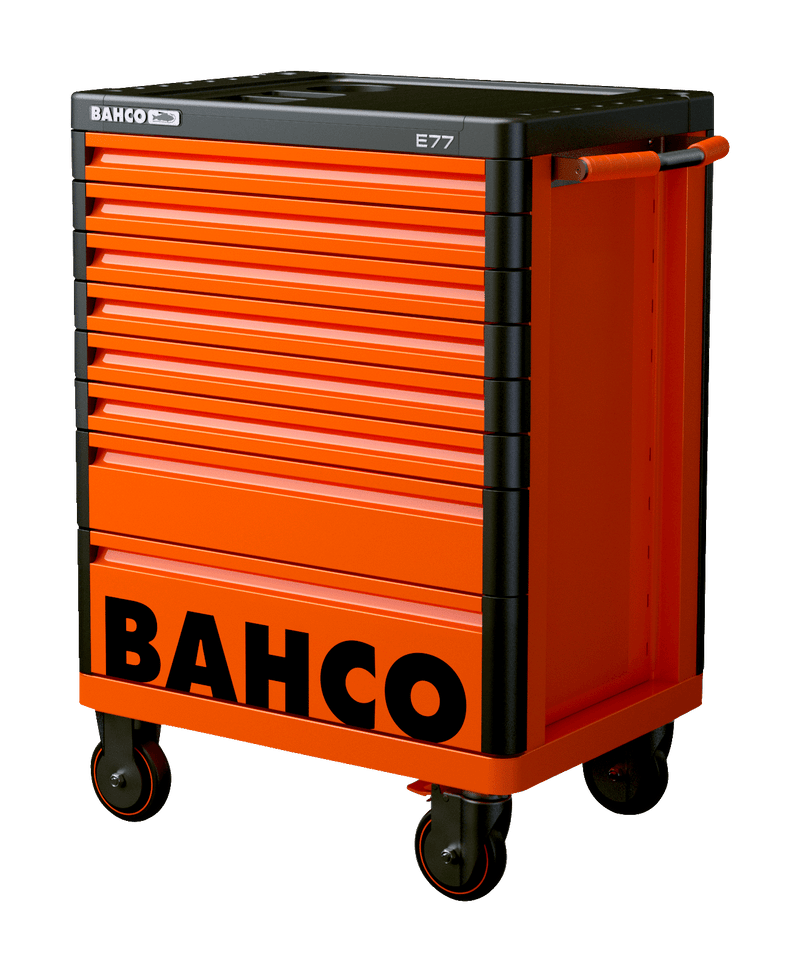 Bahco 1477K8 E77 Premium 8 Drawer Orange Mobile Roller Cabinet