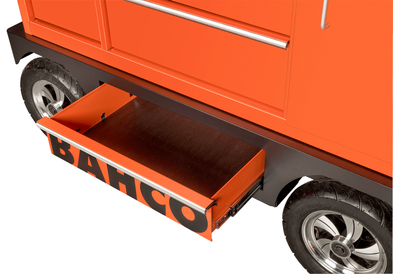 Bahco 1475KXXL8CWTSS C75 XL 8 Drawer 53" Orange  53" Special Tool Trolley with 8 Drawers and Side Cabinet