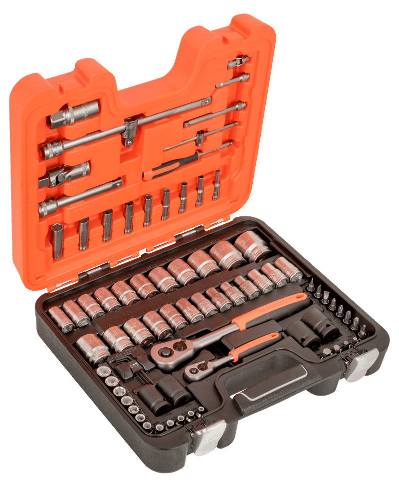 Bahco S800 77pce 1/4" & 1/2"Dr Metric and Imperial Socket Set