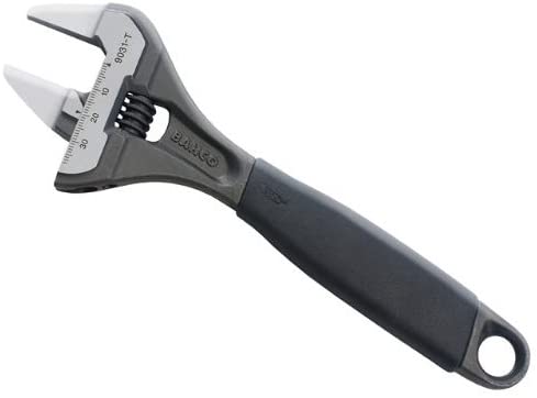 Bahco 9031T 8" Thin Jaw Extra Wide Jaw Opening (38mm) Adjustable Wrench