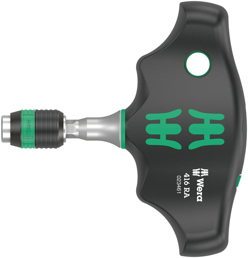 Wera 023461 416 RA Ratcheting T-Handle, 1/4" Hex