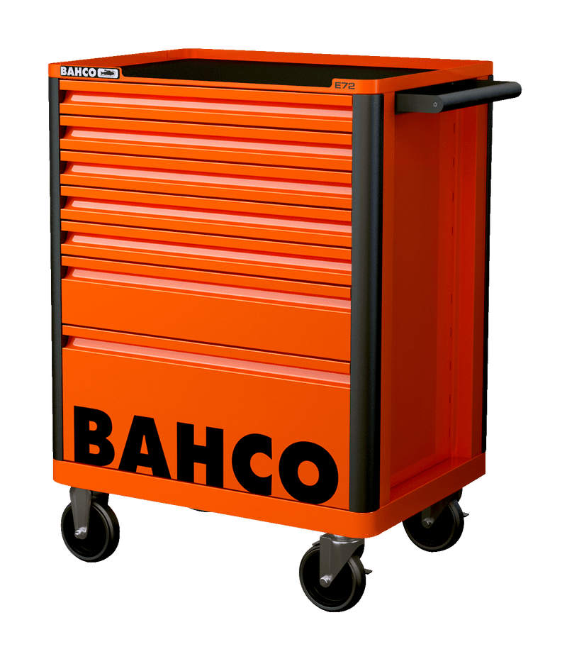 Bahco 1472K7 E72 7 Drawer Orange Mobile Roller Cabinet