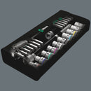 Wera 004079 28pc 8100 SC 9 Zyklop Speed Imperial Socket Set, 1/2"