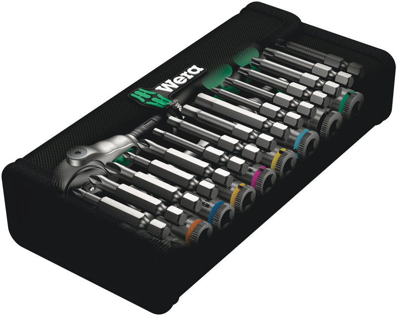 Wera 004016 28pc 8100 SA 6 Zyklop Speed Socket Set, 1/4"