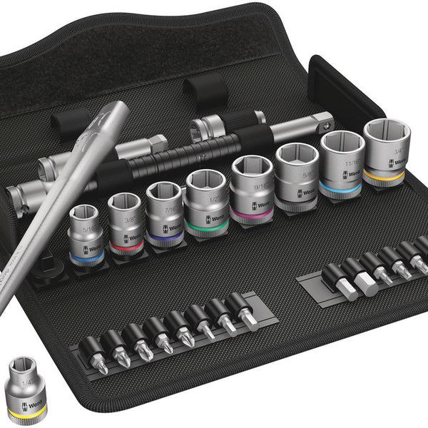 Wera 004051 29pc 8100 SB 11 Zyklop Metal Switch Imperial Socket Set 3