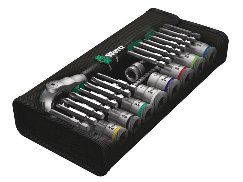 Wera 004046 29pc 8100 SB 6 Zyklop Speed Socket Set, 3/8"