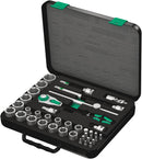 Wera 003647 38pc 8100 SC 4 Zyklop Speed Imperial Socket Set, 1/2"