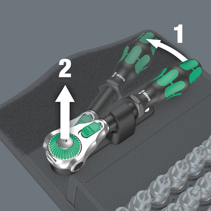 Wera 003536 35pc 8100 SB All-in Zyklop Speed Socket Set, 3/8"