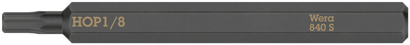 Wera 018154 1/8" 840 S Hex-Plus bits for impact screwdrivers