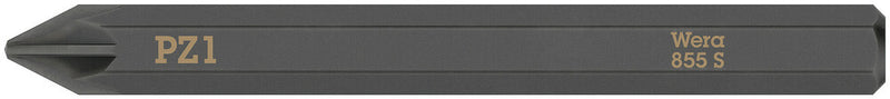 Wera 018163 PZ1 855 S Pozidriv bits for impact screwdrivers