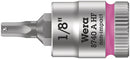 Wera 003383 1/8" 8740 A HF Zyklop Hex-Plus Holding Function Bit-Socket ,1/4"