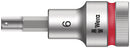 Wera 003822 6mm 8740 C HF Zyklop Hex-Plus Holding Function Bit-Socket ,1/2"