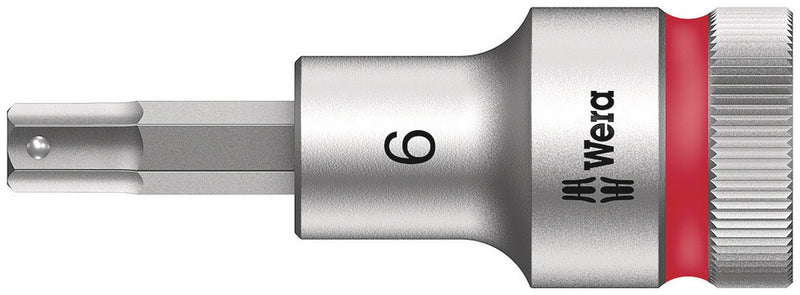 Wera 003822 6mm 8740 C HF Zyklop Hex-Plus Holding Function Bit-Socket ,1/2"