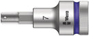 Wera 003823 7mm 8740 C HF Zyklop Hex-Plus Holding Function Bit-Socket ,1/2"