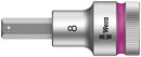 Wera 003824 8mm 8740 C HF Zyklop Hex-Plus Holding Function Bit-Socket ,1/2"