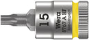 Wera 003363 TX15 8767 A HF TORX¨ Zyklop Holding Function Bit-Socket, 1/4"