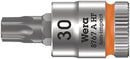 Wera 003369 TX30 8767 A HF TORX¨ Zyklop Holding Function Bit-Socket, 1/4"