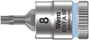 Wera 003360 TX8 8767 A HF TORX¨ Zyklop Holding Function Bit-Socket, 1/4"